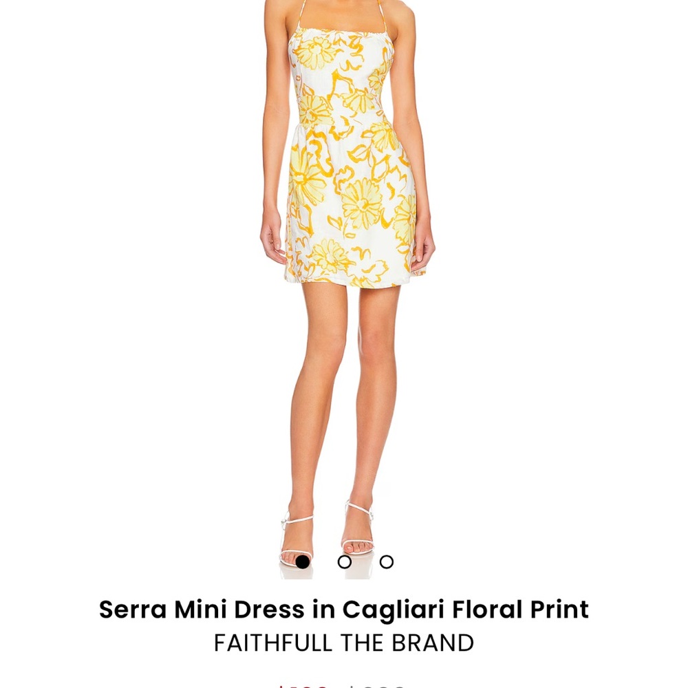 Faithfull The Brand Serra Mini Dress - Yellow Floral